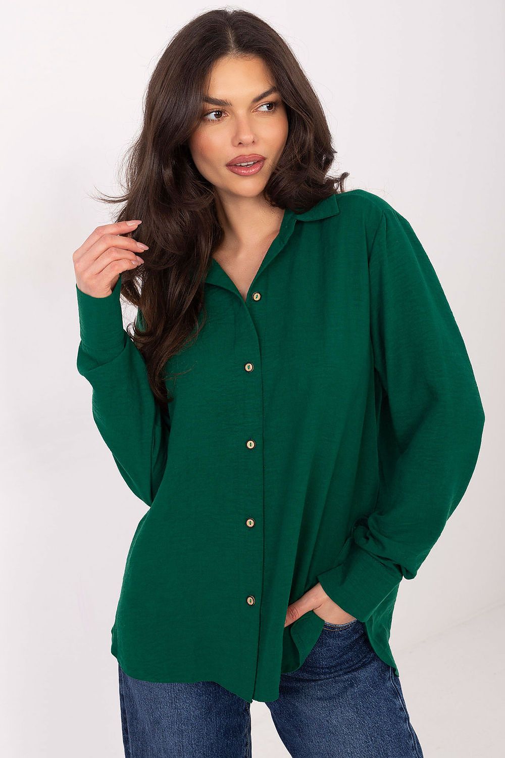 Chemise femme coton – Allongia vert | Zachoo