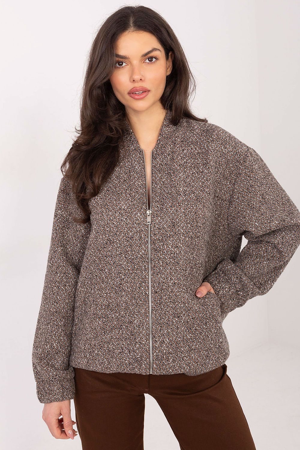 Bomber femme laine – Lanasia beige | Zachoo