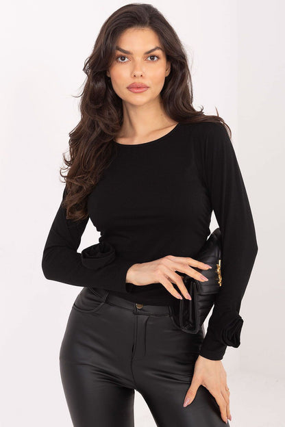 Chemisier femme coton – Florelya noir universelle | Zachoo