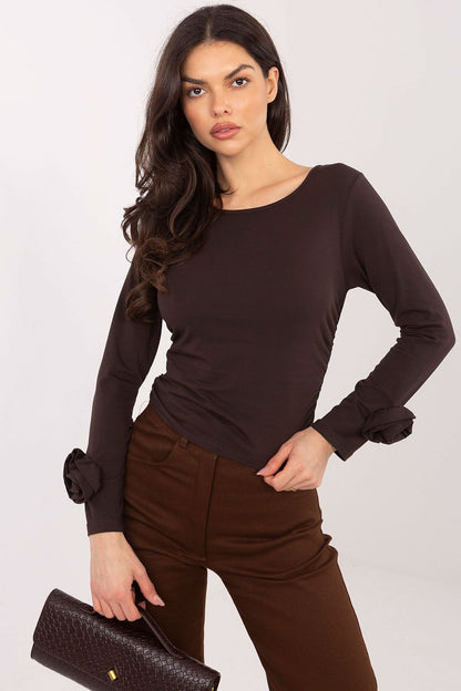 Chemisier femme coton – Florelya brun universelle | Zachoo