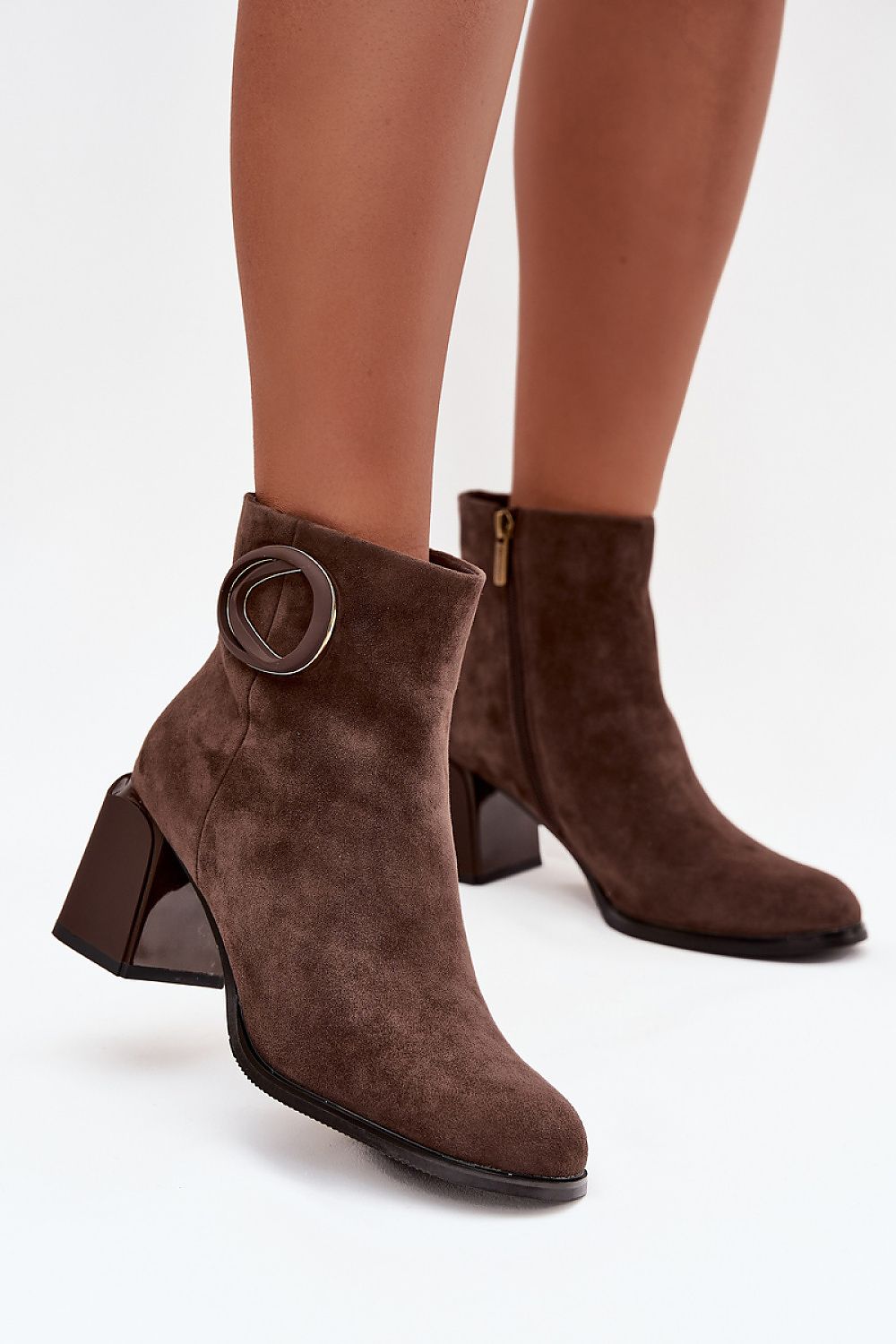 Bottines femme en daim naturel – Artellia brun | Zachoo