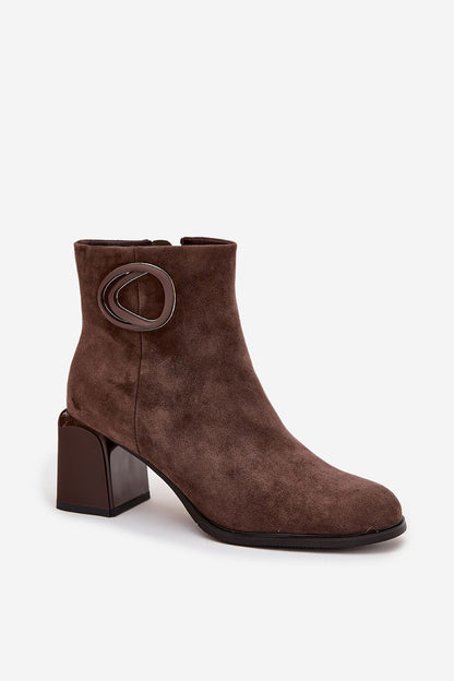 Bottines femme en daim naturel – Artellia | Zachoo