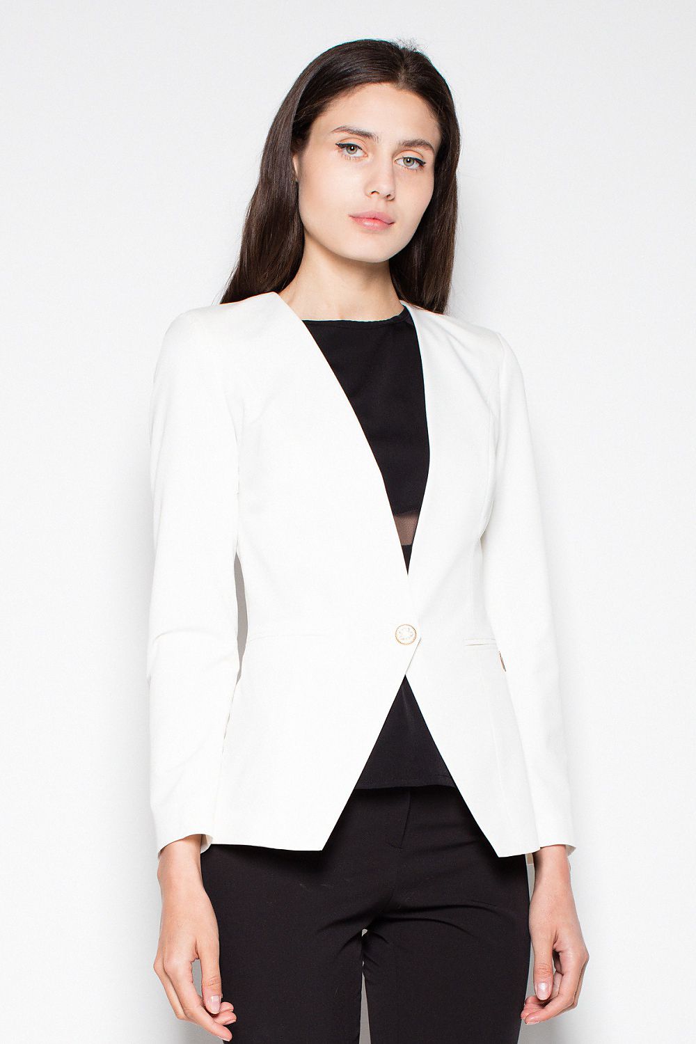 Blazer femme Lys Curve beige | Zachoo