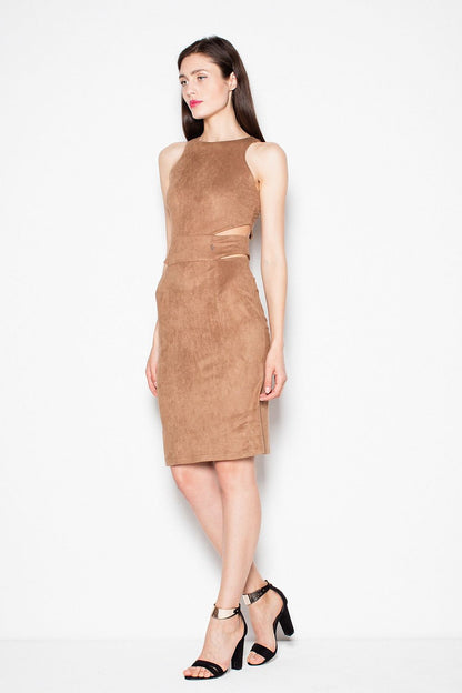 Robe de soirée Neylara Cutstyle brun | Zachoo