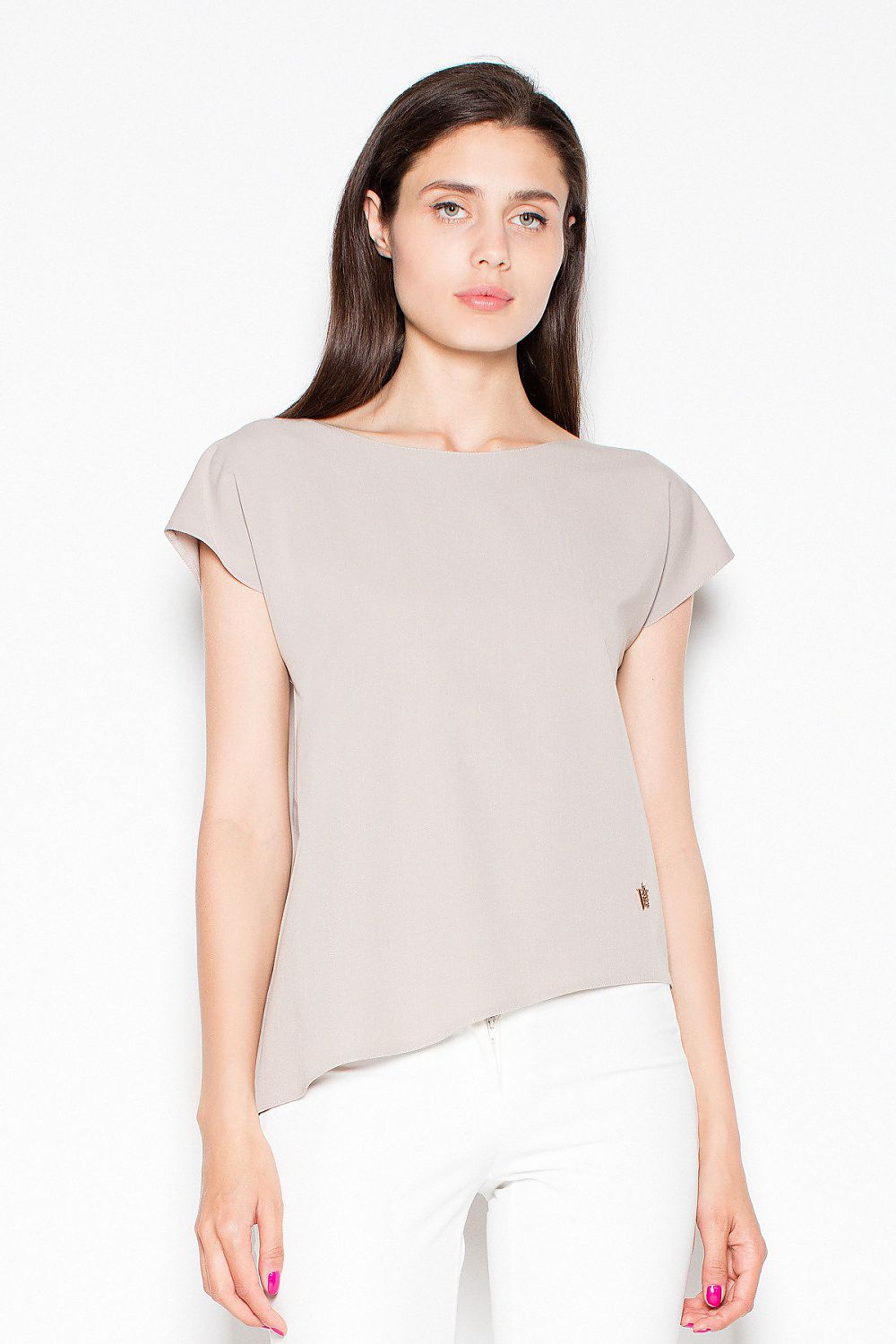 Chemisier Elenora Driftcut beige 2 | Zachoo