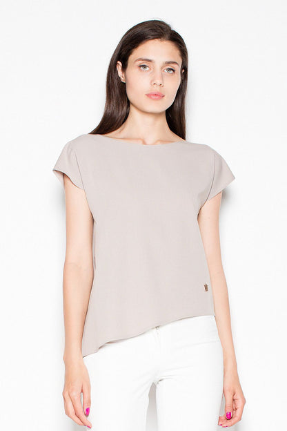 Chemisier Elenora Driftcut beige 2 | Zachoo