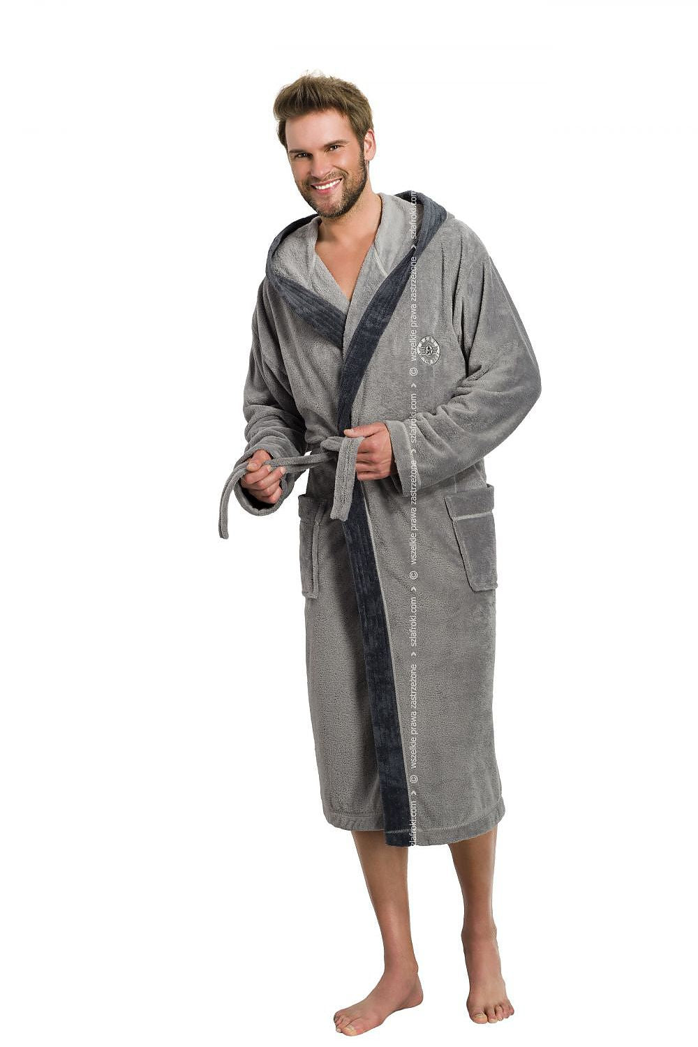 Peignoir homme Cocoon Luxe gris | Zachoo