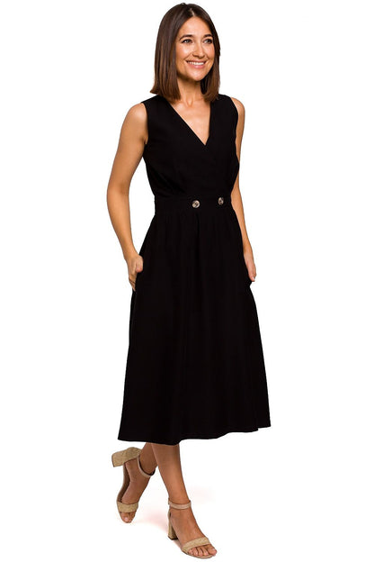 Robe de jour Écho Serein noir | Zachoo