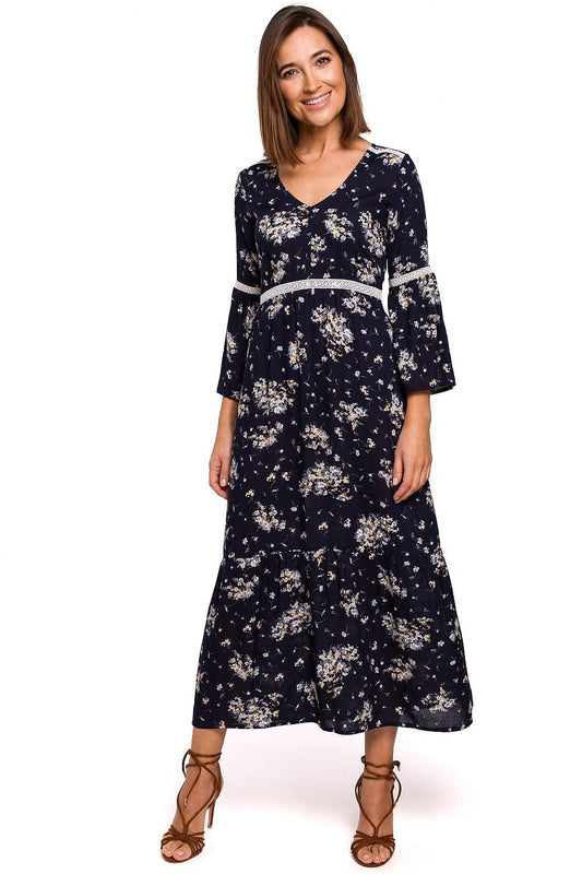 Robe de jour Sonate Errante bleu marine | Zachoo