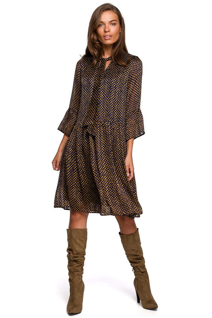 Robe de jour Rumeur d’Éclats brun | Zachoo