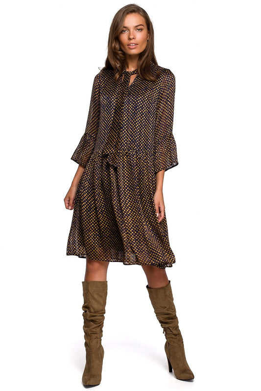 Robe de jour Rumeur d’Éclats brun | Zachoo