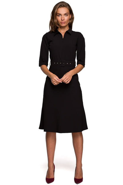 Robe de jour Trait d’Élan noir | Zachoo