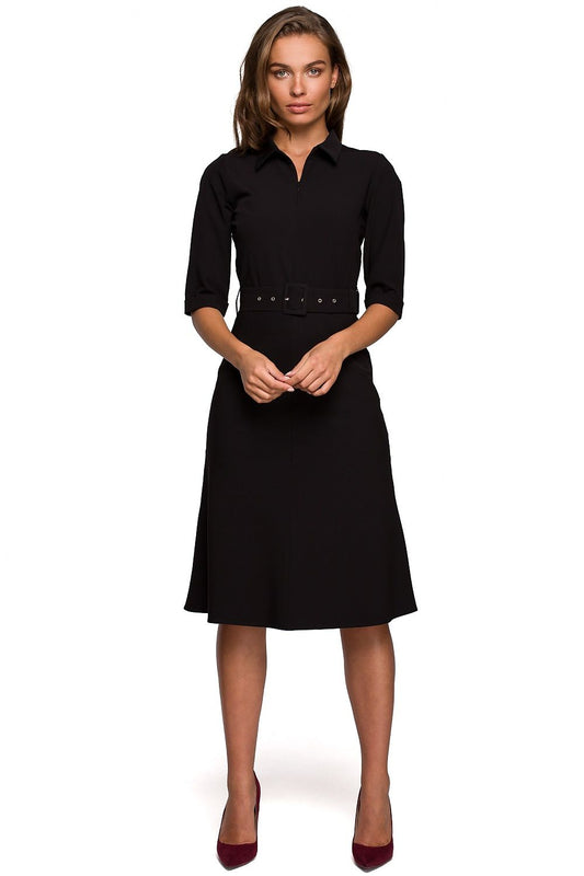 Robe de jour Trait d’Élan noir | Zachoo