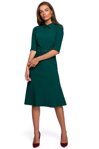Robe de jour Trait d’Élan vert | Zachoo