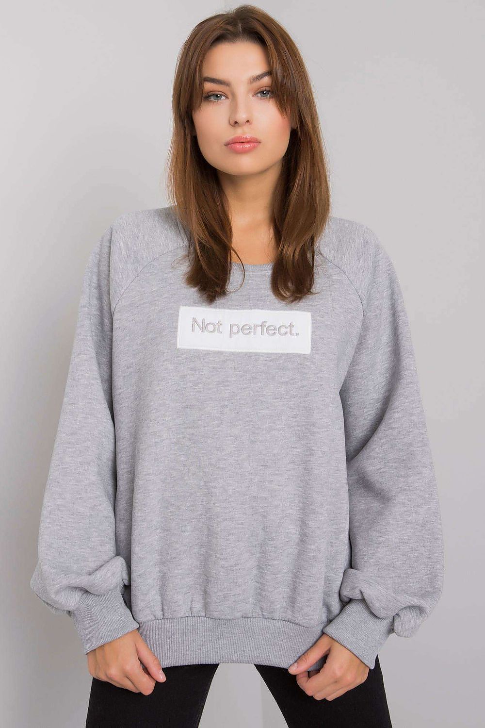 Sweatshirt femme en coton mélangé capuche – Virelyn gris universelle | Zachoo