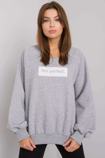 Sweatshirt femme en coton mélangé capuche – Virelyn gris universelle | Zachoo