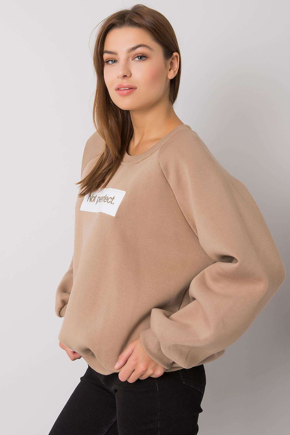 Sweatshirt femme en coton mélangé capuche – Virelyn | Zachoo