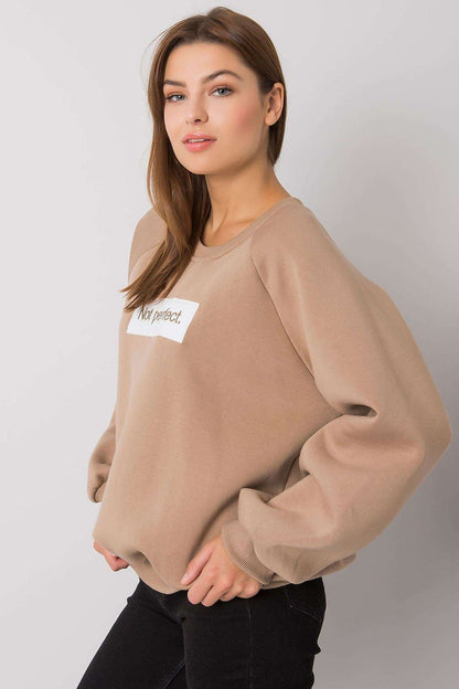 Sweatshirt femme en coton mélangé capuche – Virelyn | Zachoo