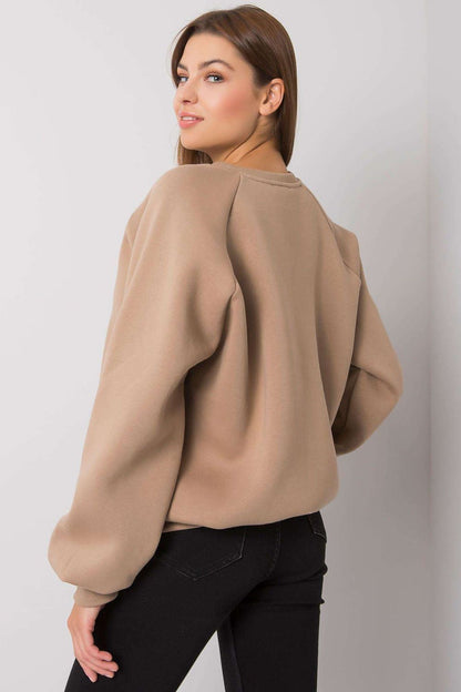 Sweatshirt femme en coton mélangé capuche – Virelyn | Zachoo