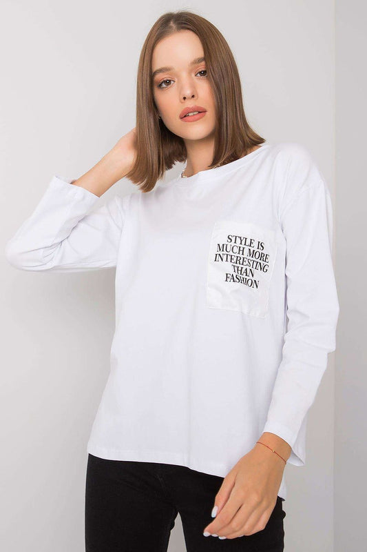 Chemisier femme en coton décontracté – Spiralis blanc | Zachoo