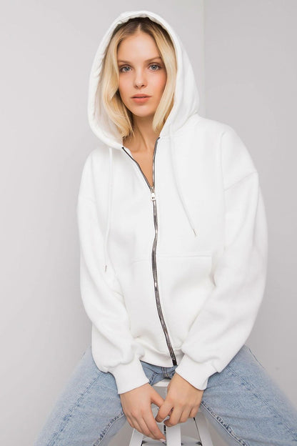 Sweatshirt femme en coton – Caparina blanc | Zachoo