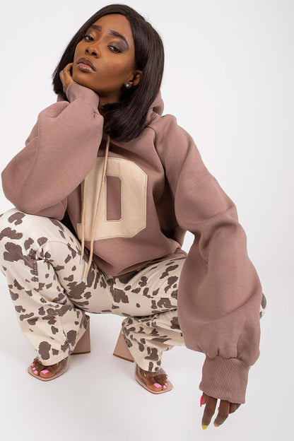 Sweatshirt Mobinova brun 2 universelle | Zachoo