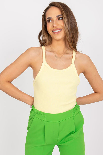 Top sans manches Kalvera Softcut jaune universelle | Zachoo