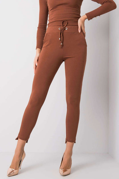 Pantalon de survêtement en coton - FlowWear brun | Zachoo