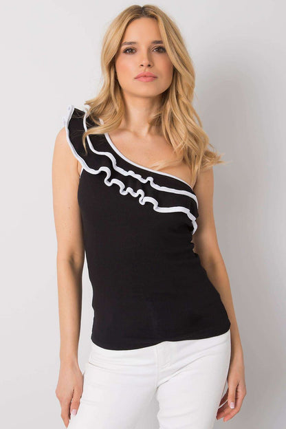 Top Volant Chic noir | Zachoo
