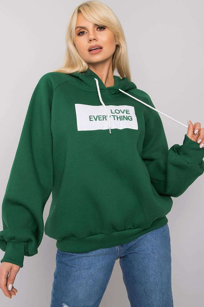 Sweatshirt Douceur Urbaine vert | Zachoo