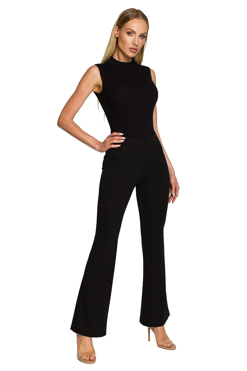 Pantalon extensible élégant et confortable, idéal pour toutes les occasions.