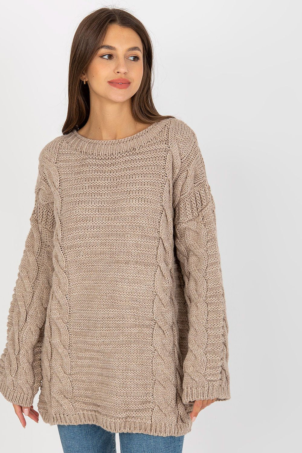 Chandail Lueur Tissée beige 2 universelle | Zachoo