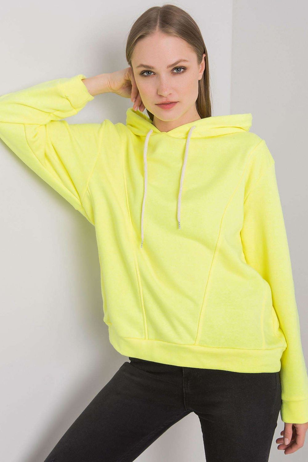 Sweatshirt Curzava Flex jaune | Zachoo
