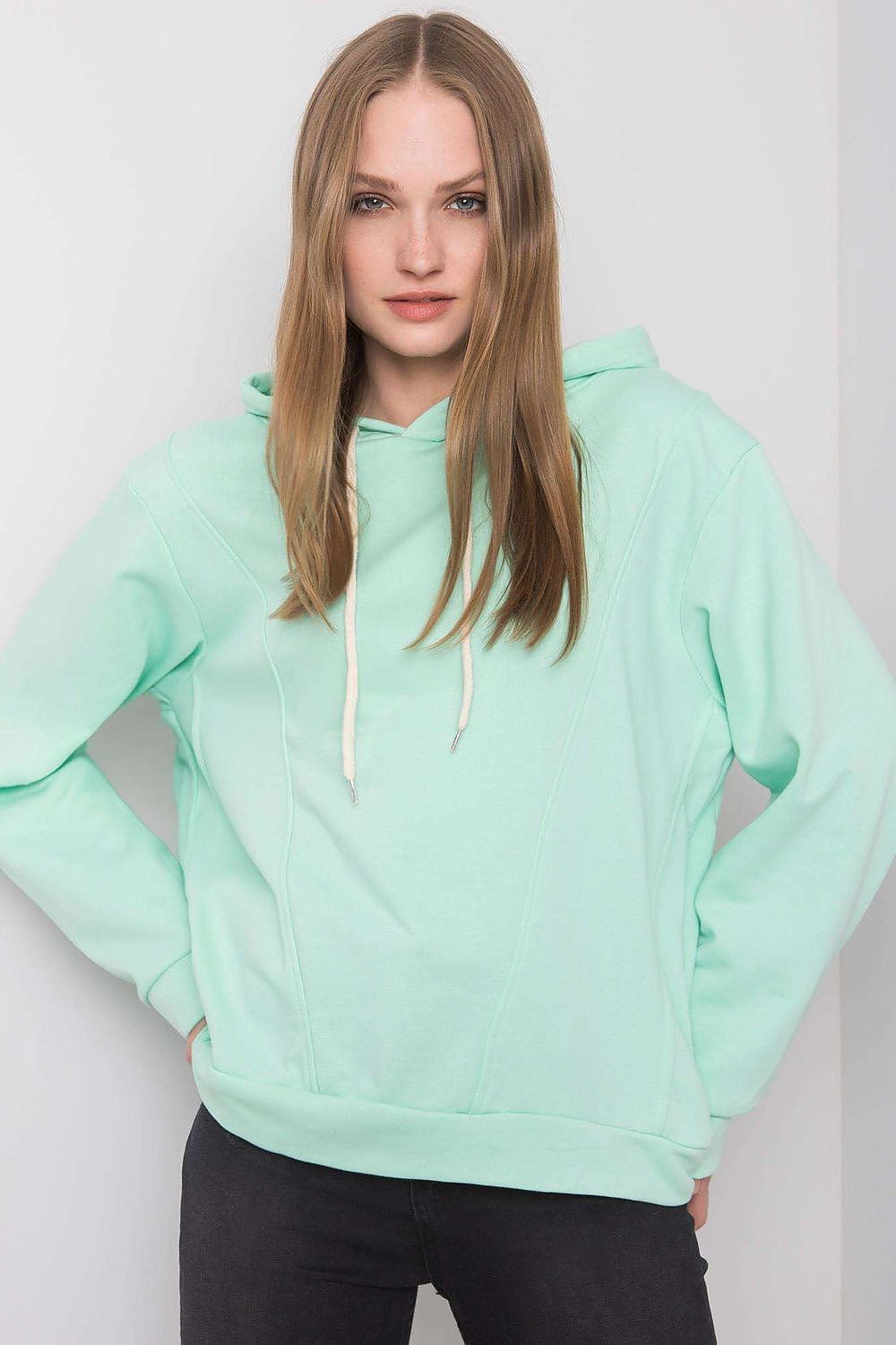 Sweatshirt Curzava Flex vert | Zachoo