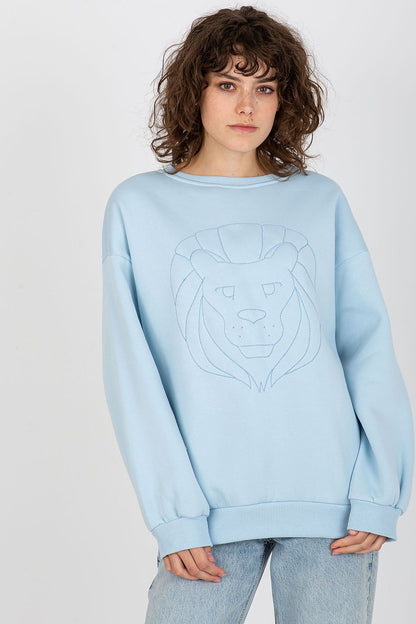 Sweatshirt Nuvarya Glow bleu universelle | Zachoo