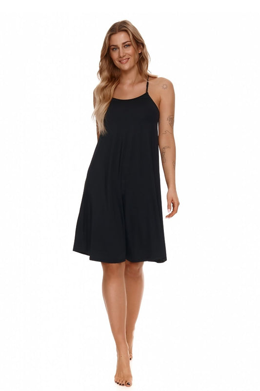 Chemise de nuit Almeria noir | Zachoo