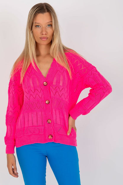 Cardigan Harmonie Tissée rosé universelle | Zachoo