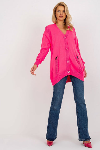 Cardigan Trame Douce rosé 2 universelle | Zachoo