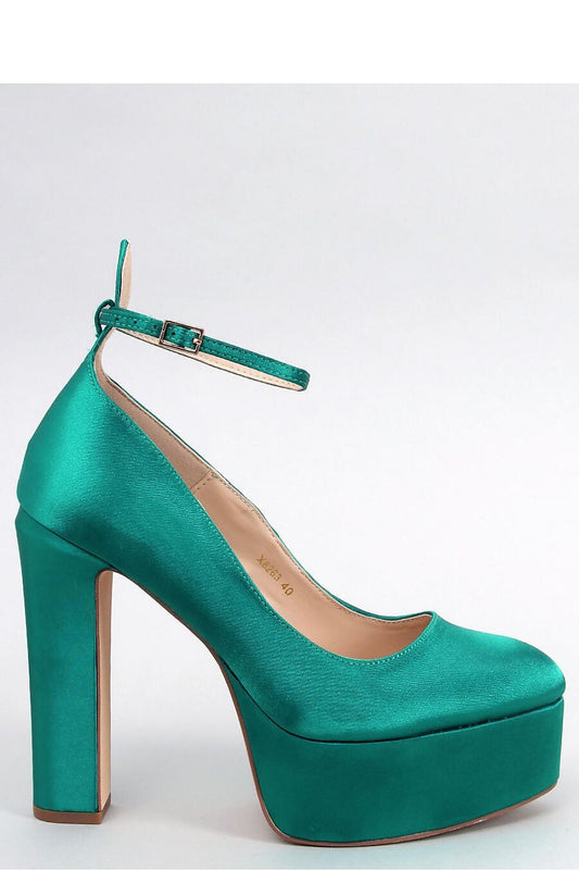 Escarpins à plateforme en satin avec talon aiguille de 13 cm