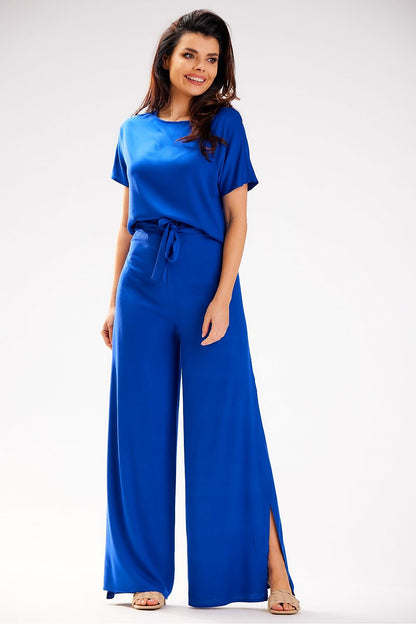 Pantalon grec femme en viscose – Grecelya bleu | Zachoo