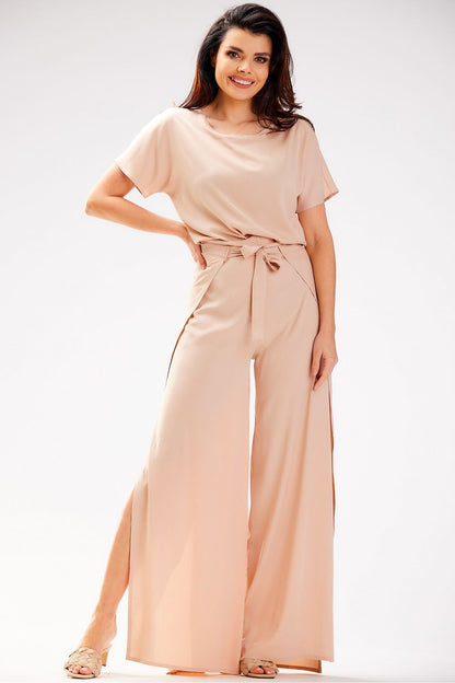 Pantalon grec femme en viscose – Grecelya beige | Zachoo