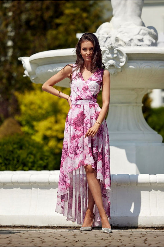 Robe de cocktail Nuit d'Éther multicouleur 2 | Zachoo