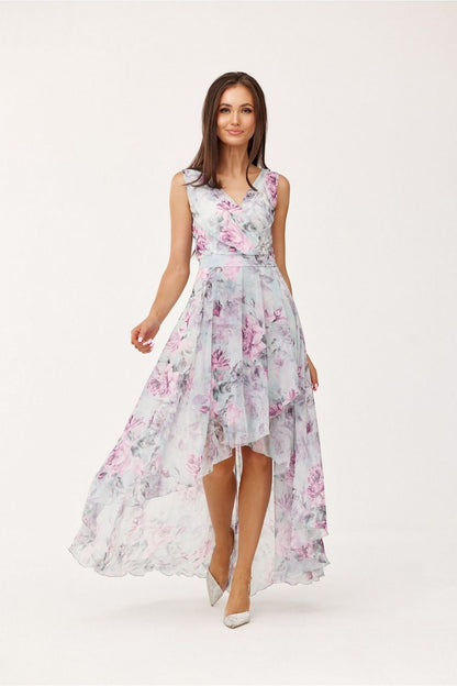 Robe de cocktail Nuit d'Éther gris | Zachoo