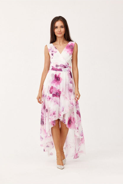 Robe de cocktail Nuit d'Éther rosé | Zachoo