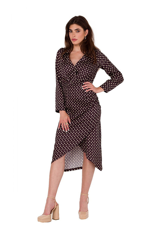 Robe de cocktail Velours Serein brun | Zachoo