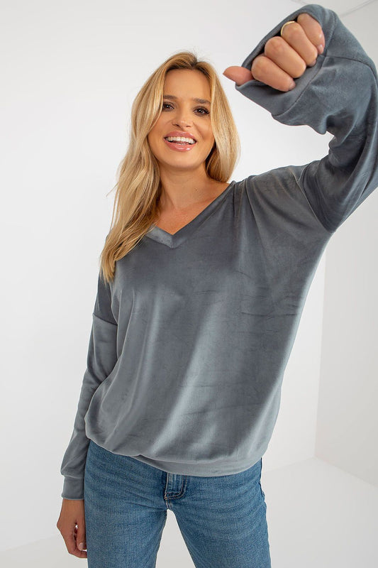 Sweatshirt femme velours - Solena | Zachoo