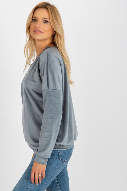 Sweatshirt femme velours - Solena | Zachoo