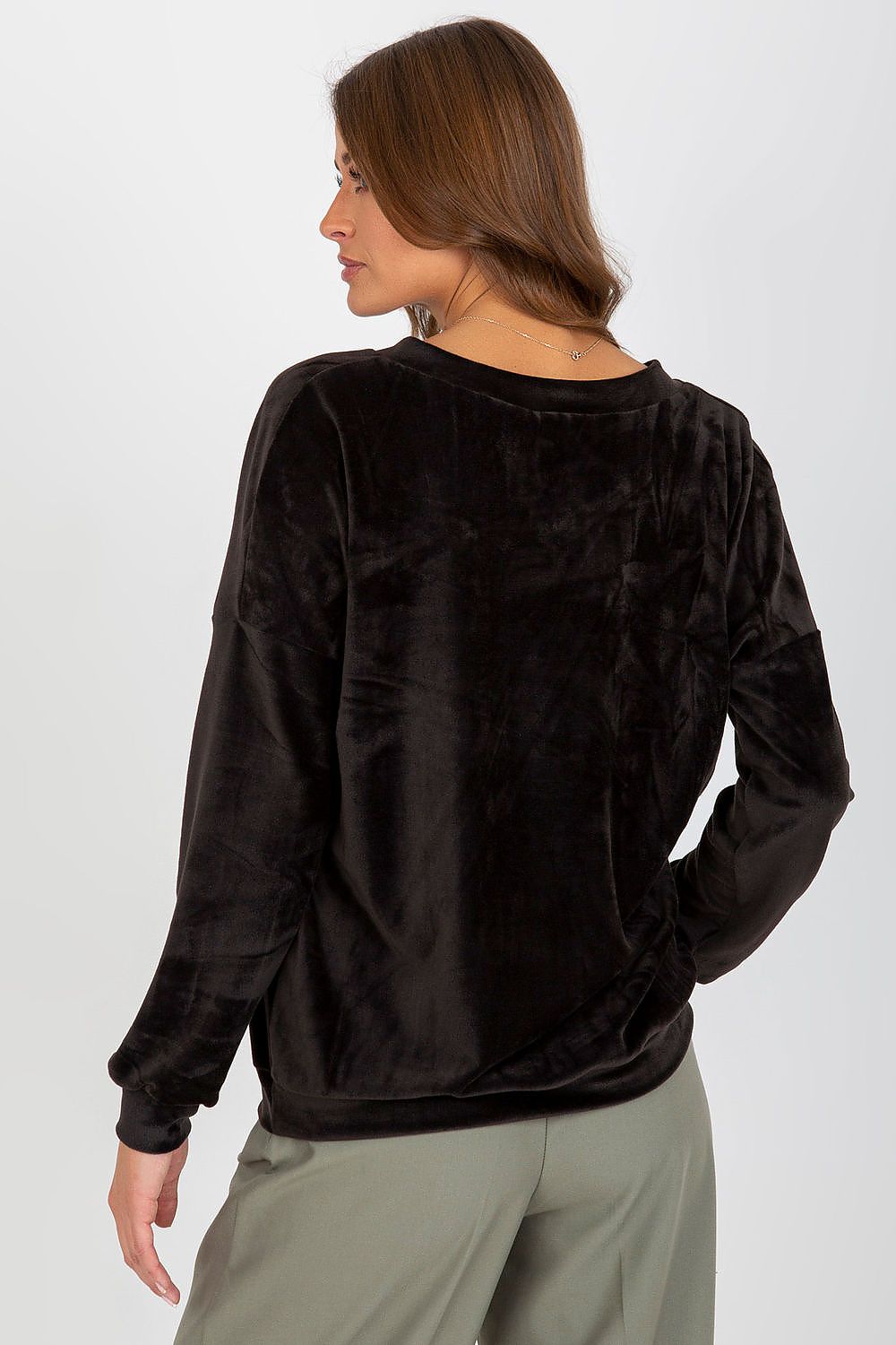 Sweatshirt femme velours - Solena | Zachoo
