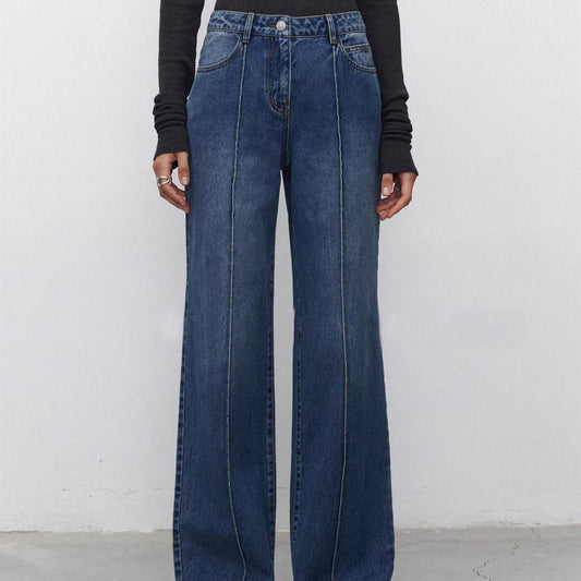 Pantalon en jean à jambes larges Évasion Denim.