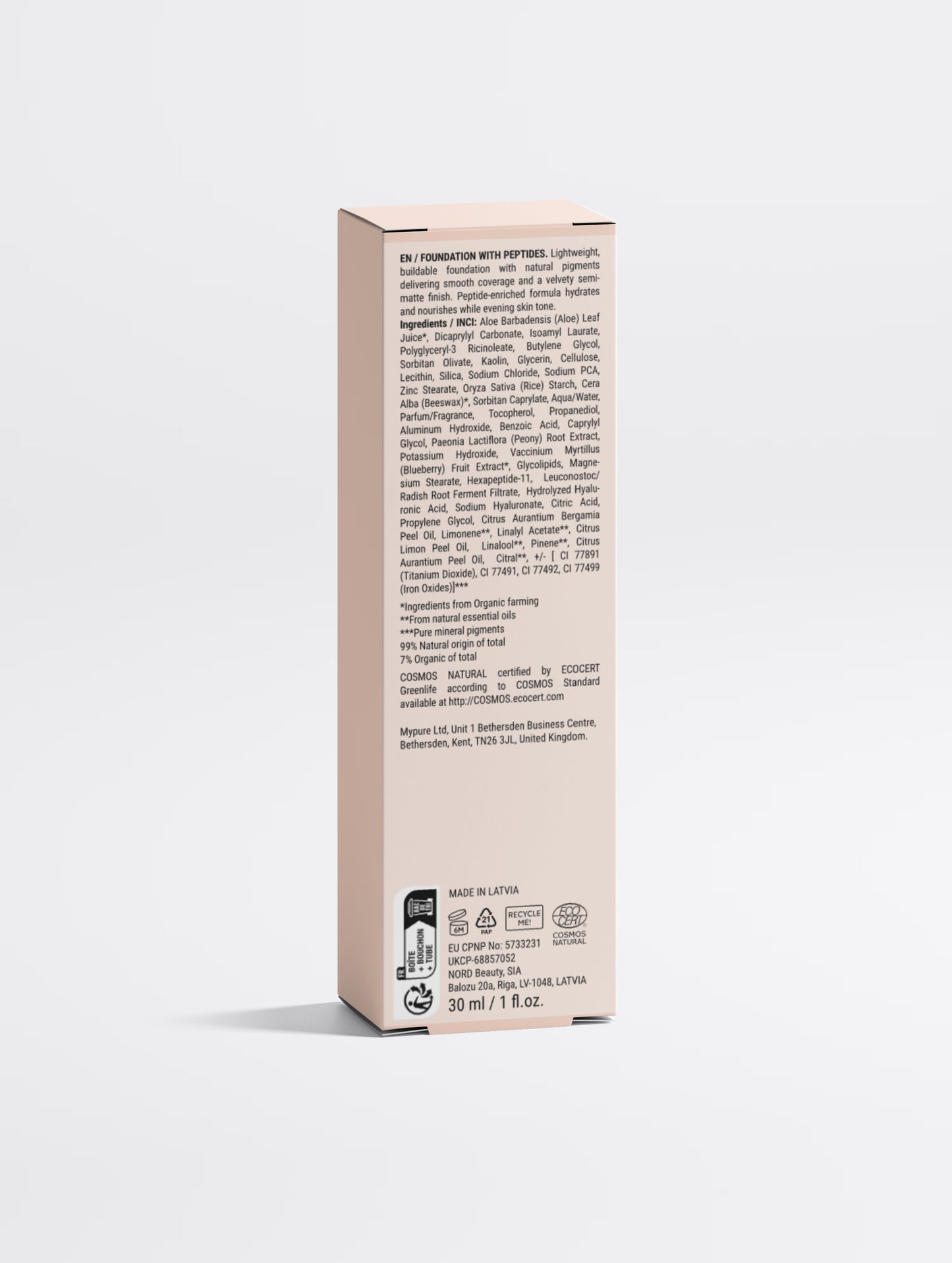 Foundation with Peptides, 30 Tan Neutral | Zachoo